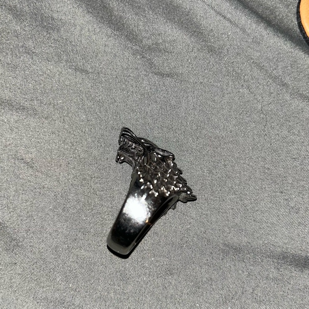 Silver Wolf Ring - image 2